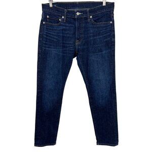 Abercrombie & Fitch Mens Skinny Taper Stretch Jeans Dark Wash 32 X 32 Denim EUC